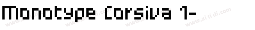 Monotype Corsiva 1字体转换